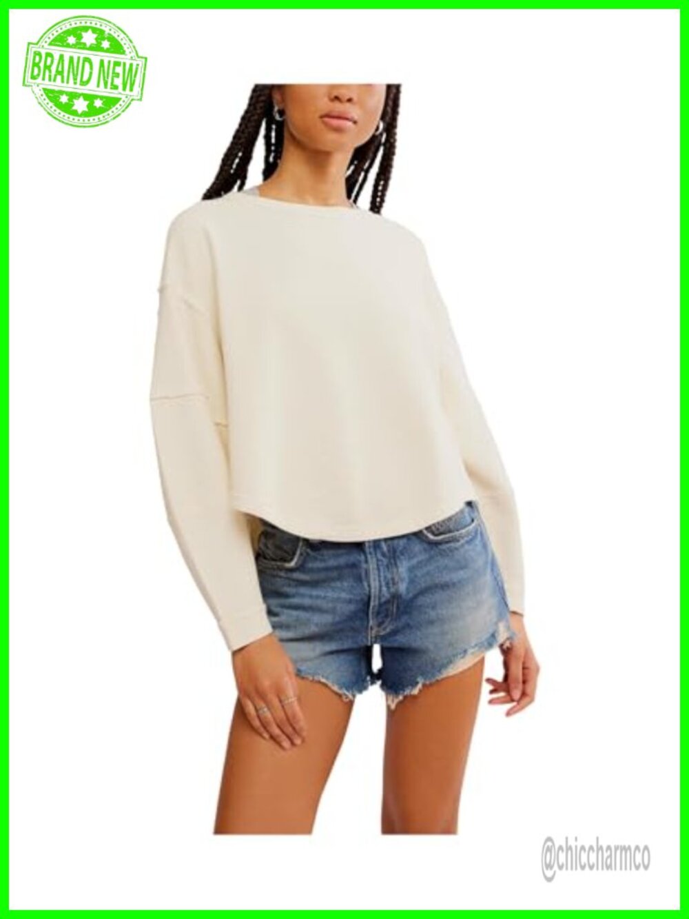 We The Free Total Eclipse Tee 100% Cotton Knit Blouse